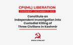 Constitute an Independent Investigation into Custodial Killing of Three Civilians in Kashmir