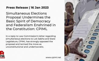 Simultaneous Elections Proposal Undermines the Basic Spirit of Democracy and Federalism