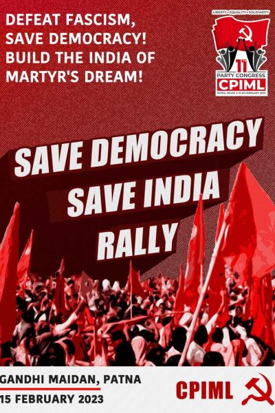 Save Democracy Save India Rally
